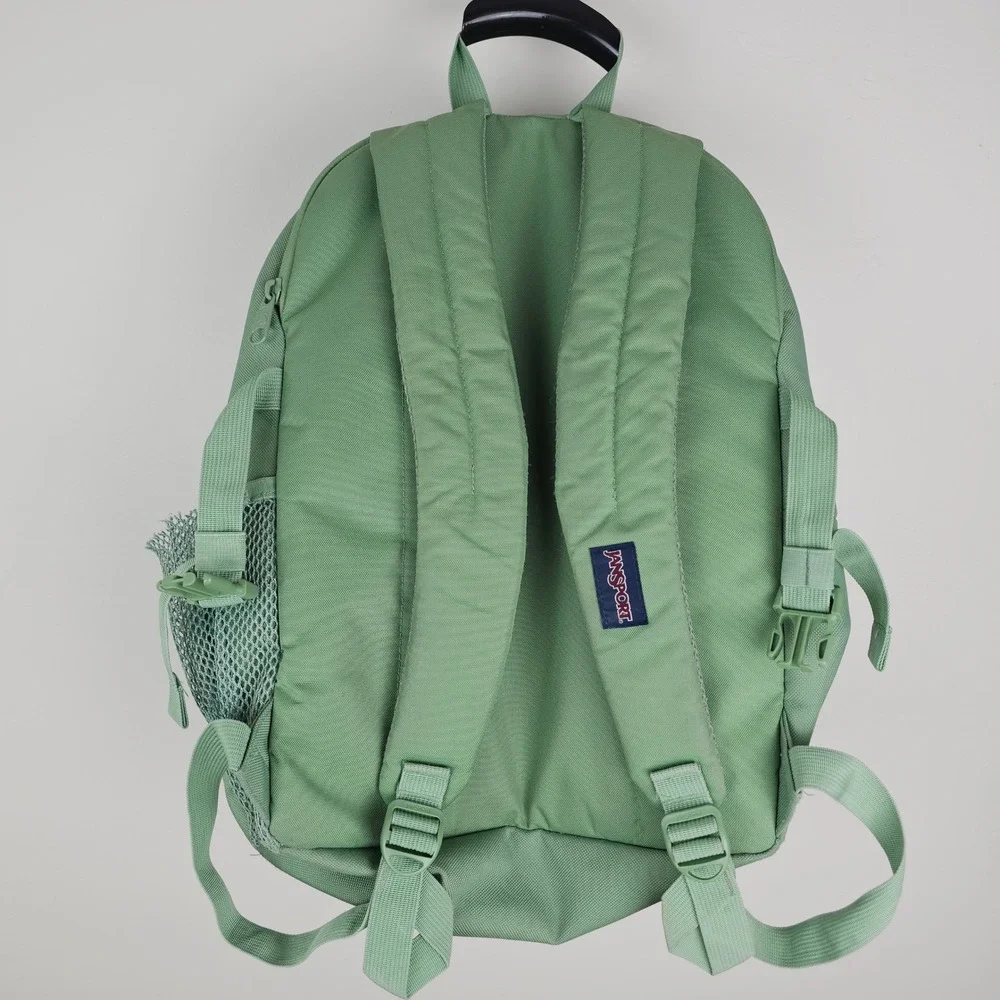 JanSport Backpack Unisex OS Sage Green West Break Cordura Durable School Bag